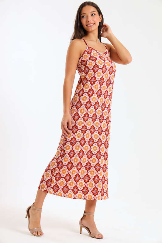 Sunburst Sleeveless Summer Dress