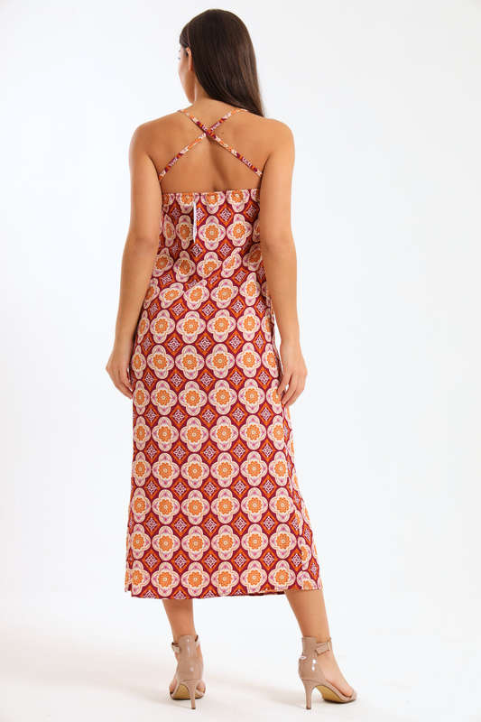 Sunburst Sleeveless Summer Dress
