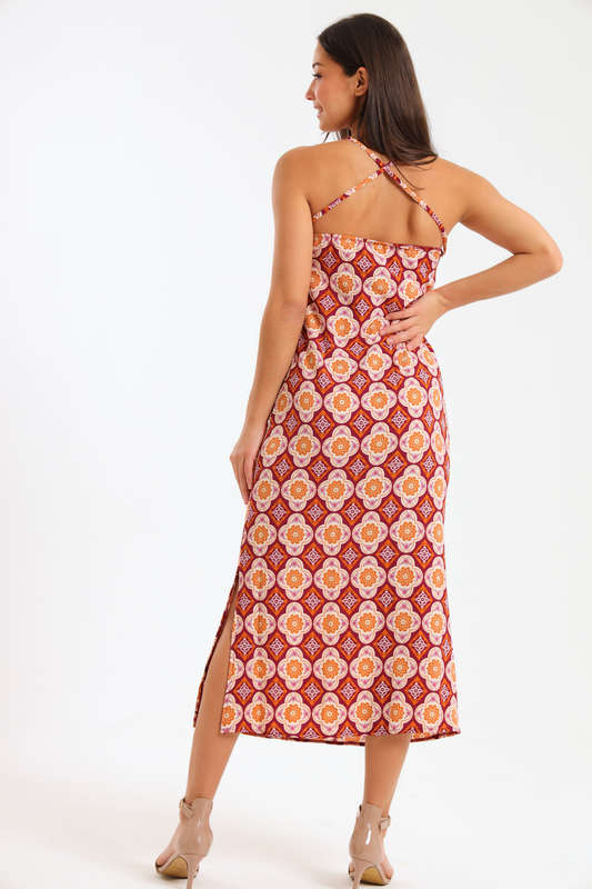Sunburst Sleeveless Summer Dress