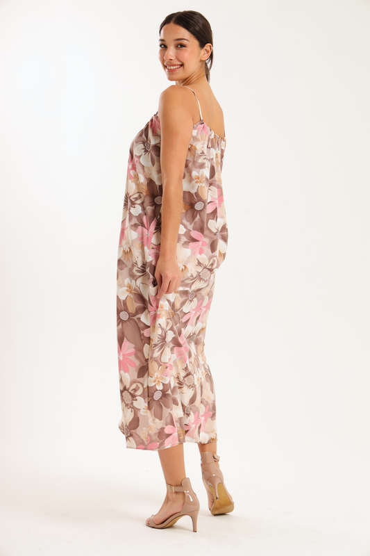 Sunset Rhythm Maxi Strappy Dress