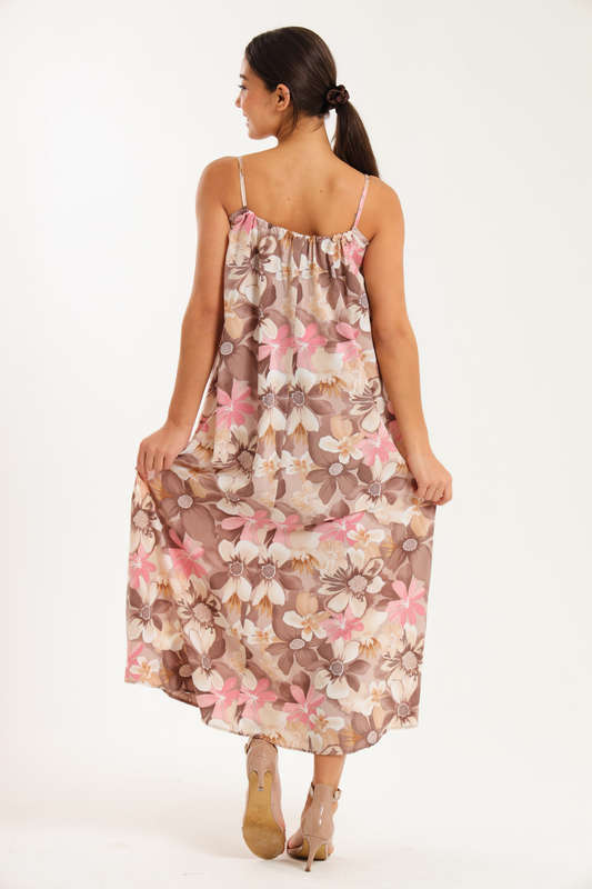 Sunset Rhythm Maxi Strappy Dress