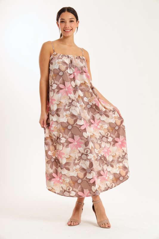 Sunset Rhythm Maxi Strappy Dress