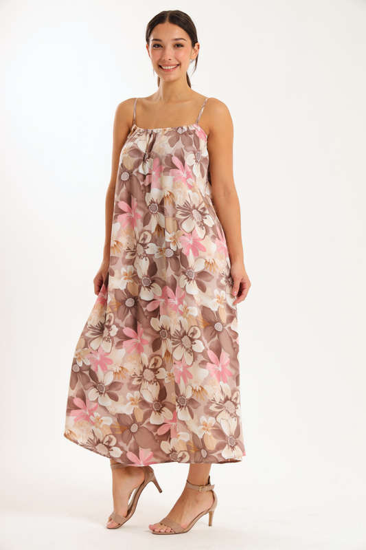 Sunset Rhythm Maxi Strappy Dress