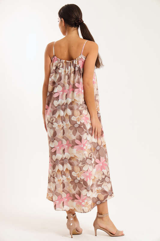 Sunset Rhythm Maxi Strappy Dress