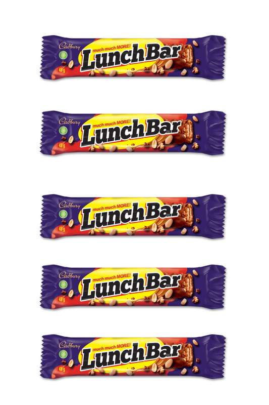 Cadbury LunchBar Chocolate Bars 5 x 48g