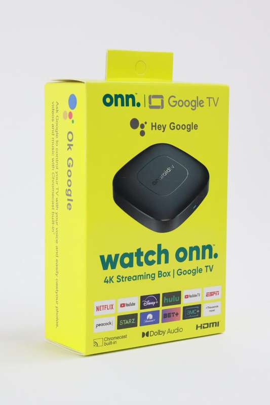 onn Android TV 4K UHD Streaming Device with Voice Remote Control &, HDMI Cable