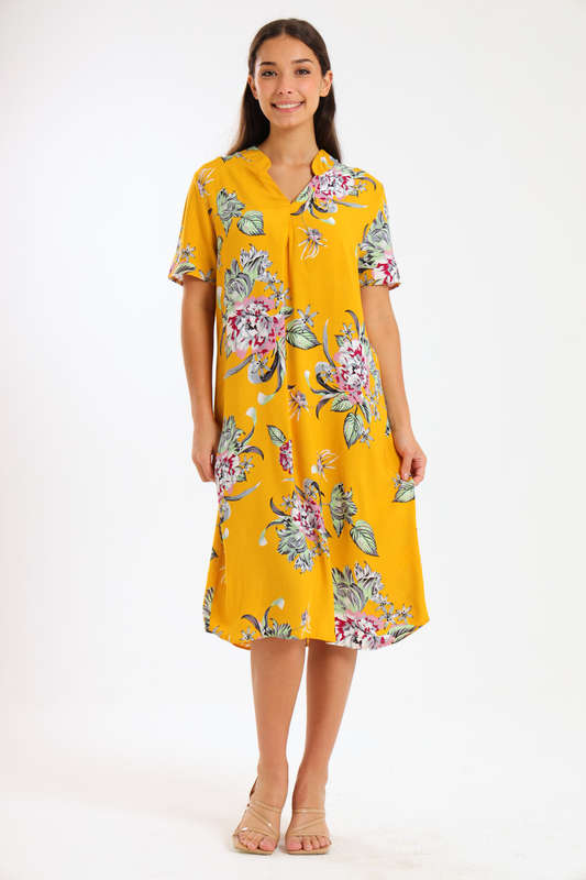 Alison Floral Printed Midi Dress