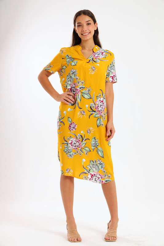 Alison Floral Printed Midi Dress