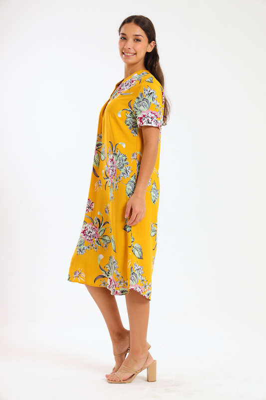 Alison Floral Printed Midi Dress