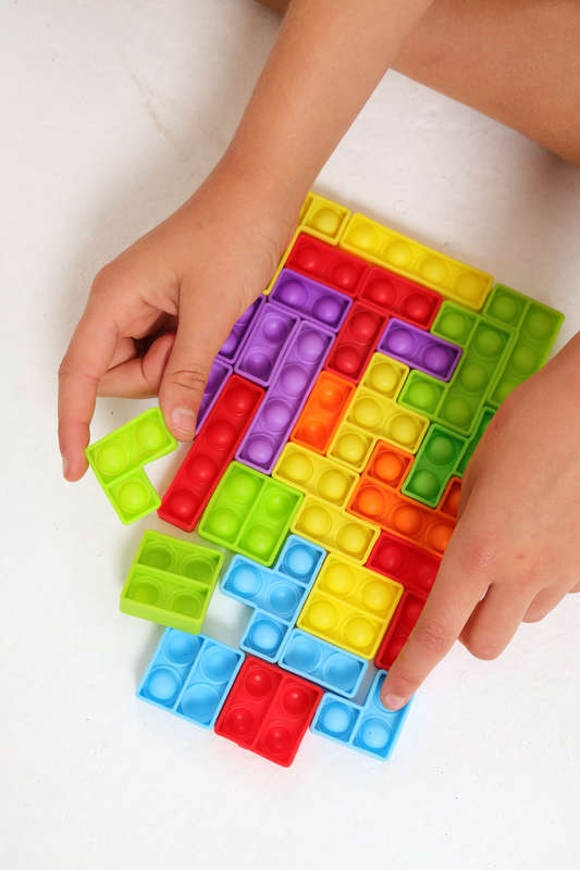 Aon-Art Building Blocks Educational Puzzle Bubble Tetris Game