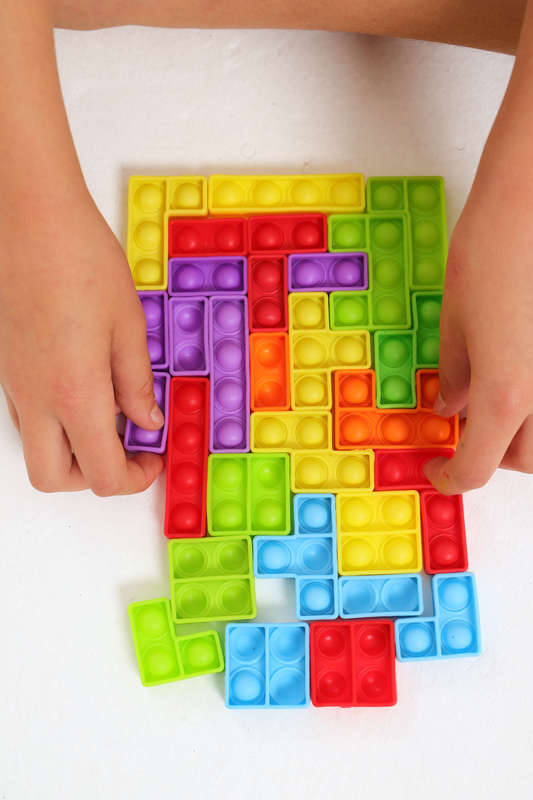 Aon-Art Building Blocks Educational Puzzle Bubble Tetris Game