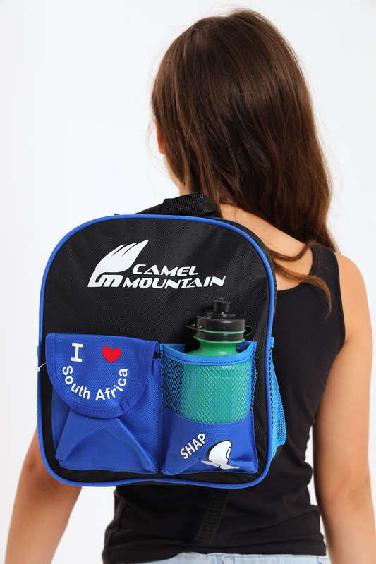 Camel Mountain Schoolbag For Boys &amp; Girls Pre School Free Water Bottle 500ml 280mm X 230mm