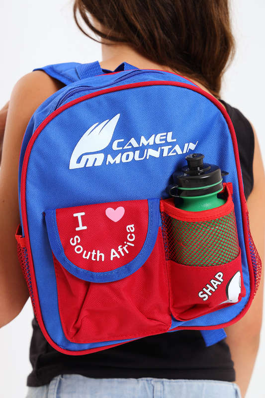 Camel Mountain Schoolbag For Boys &amp; Girls Pre School Free Water Bottle 500ml 280mm X 230mm