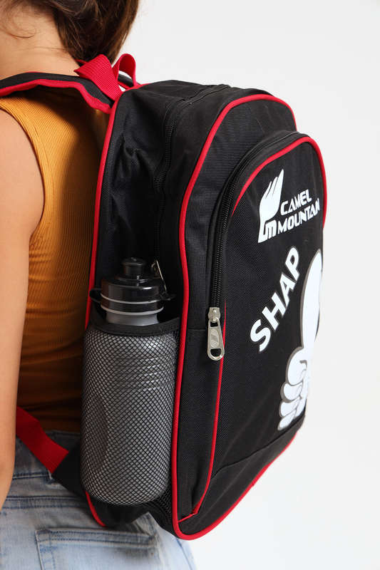 Camel Mountain Schoolbag For Boys &amp; Girls Pre School Free Water Bottle 500ml 350mm X 250mm