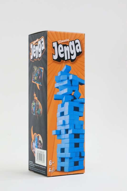 Classic Mini Jenga Building Blocks Cubes 54 Piece Set