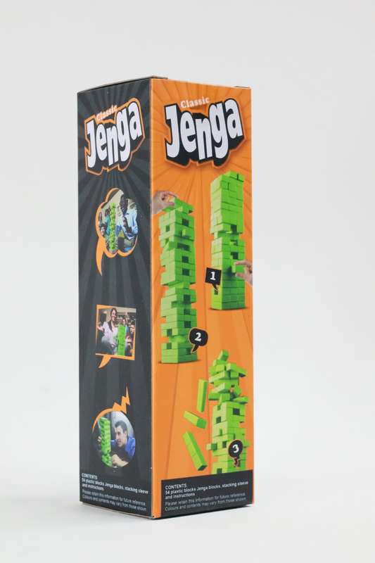 Classic Mini Jenga Building Blocks Cubes 54 Piece Set