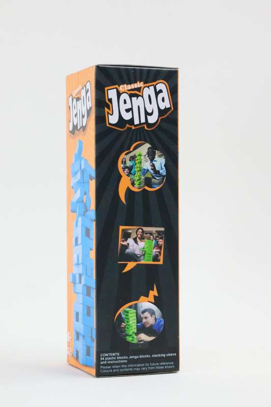 Classic Mini Jenga Building Blocks Cubes 54 Piece Set