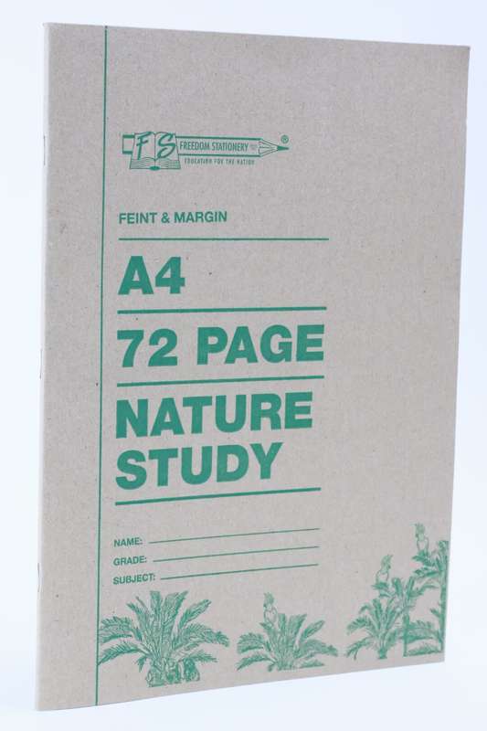 Freedom Stationary 72 Page A4 Nature Study Exercise School Book