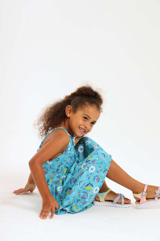 Girls Sleeveless Printed Summer Dress 2 to 7 Years