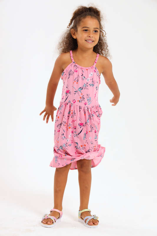 Girls Sleeveless Printed Summer Dress 2 to 7 Years