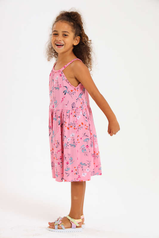 Girls Sleeveless Printed Summer Dress 2 to 7 Years