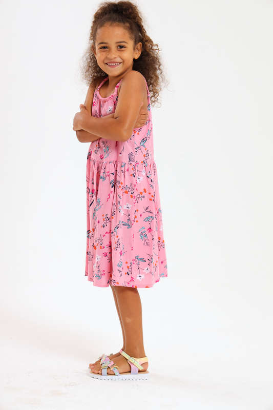 Girls Sleeveless Printed Summer Dress 2 to 7 Years