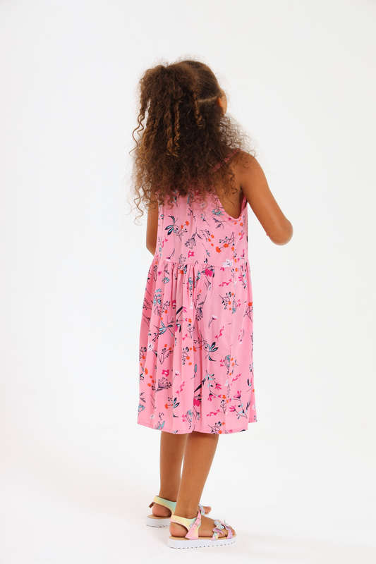 Girls Sleeveless Printed Summer Dress 2 to 7 Years