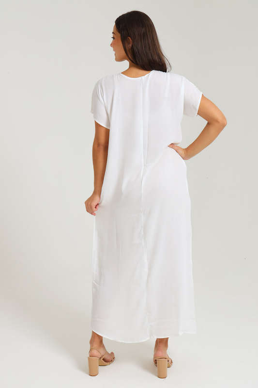 Jasmin Classic Maxi Short Sleeve Dress