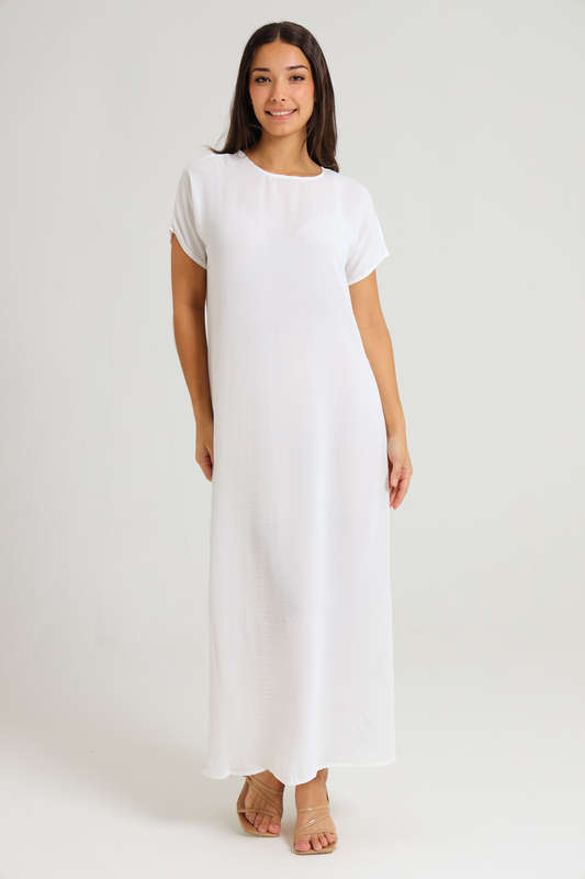 Jasmin Classic Maxi Short Sleeve Dress