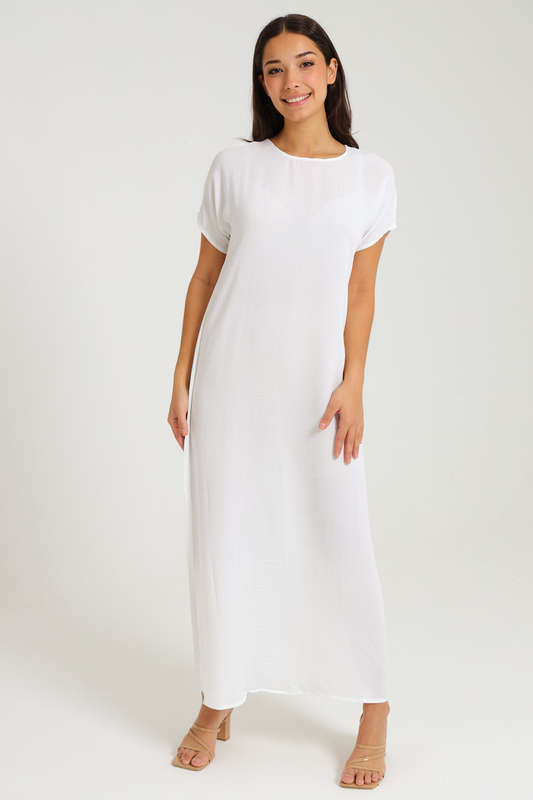 Jasmin Classic Maxi Short Sleeve Dress