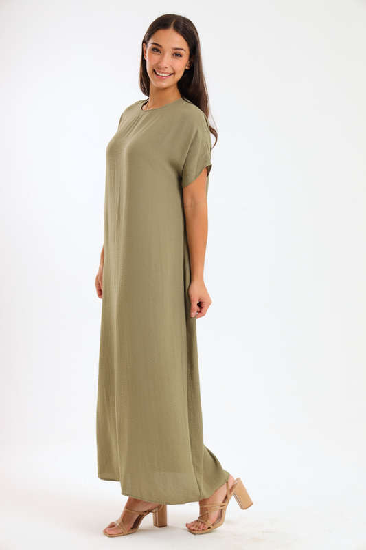 Jasmin Classic Maxi Short Sleeve Dress