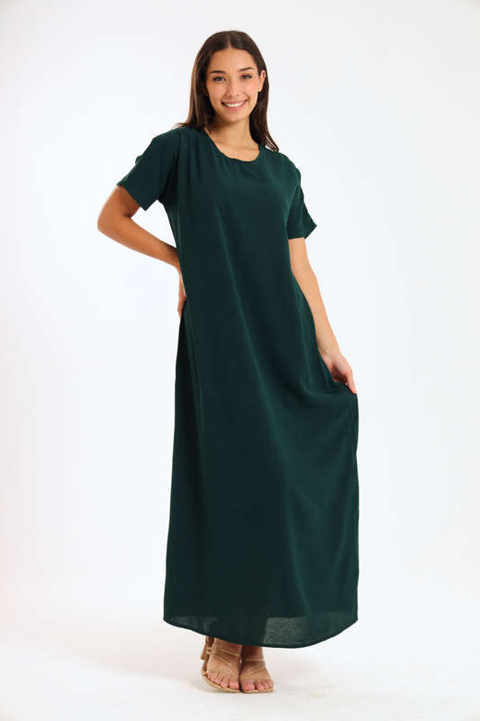 Jasmin Classic Maxi Short Sleeve Dress