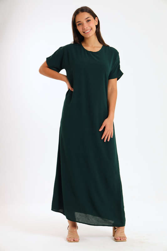 Jasmin Classic Maxi Short Sleeve Dress