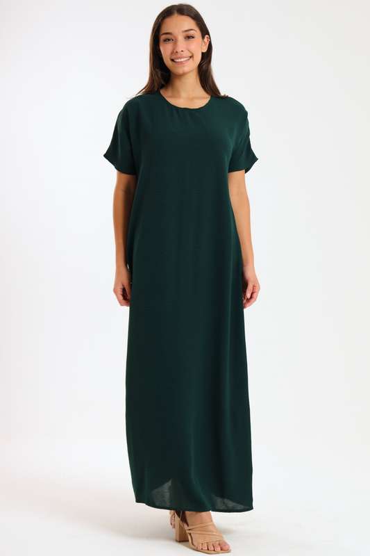 Jasmin Classic Maxi Short Sleeve Dress