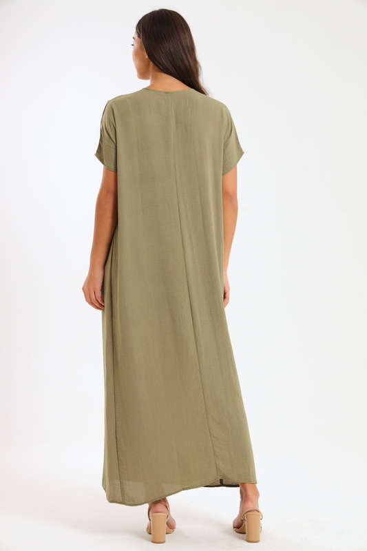 Jasmin Classic Maxi Short Sleeve Dress