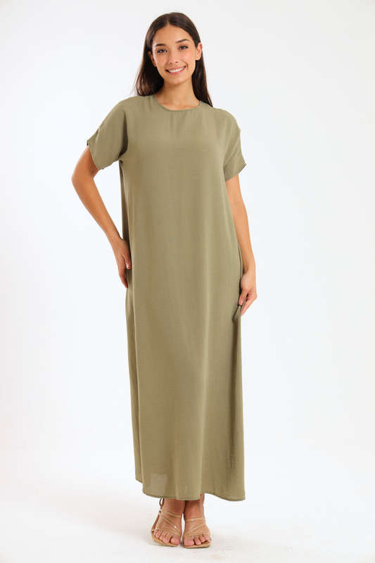 Jasmin Classic Maxi Short Sleeve Dress