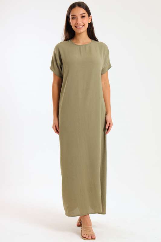 Jasmin Classic Maxi Short Sleeve Dress