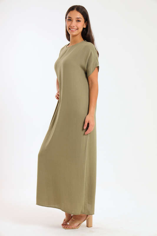 Jasmin Classic Maxi Short Sleeve Dress