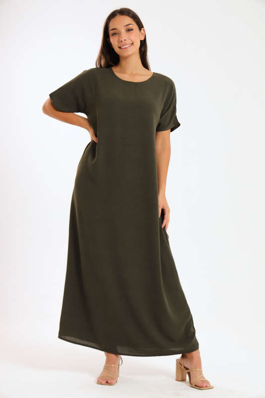 Jasmin Classic Maxi Short Sleeve Dress