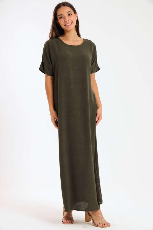 Jasmin Classic Maxi Short Sleeve Dress