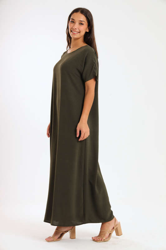 Jasmin Classic Maxi Short Sleeve Dress