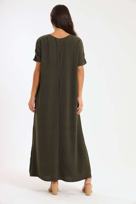 Jasmin Classic Maxi Short Sleeve Dress