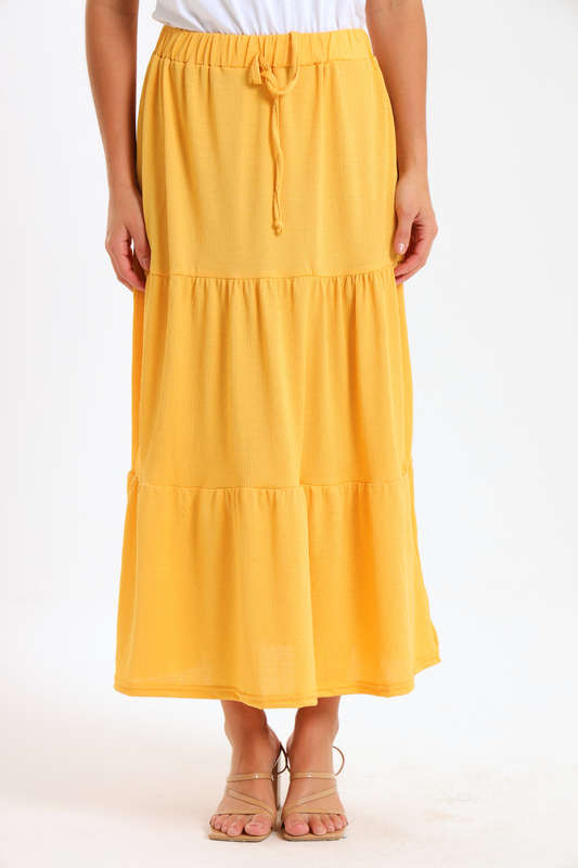 Kaylee High Waist Tiered Maxi Skirt
