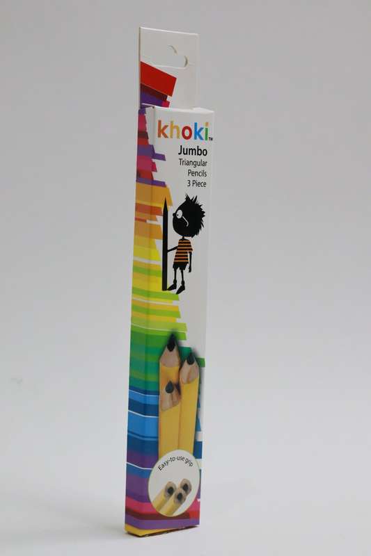 Khoki Jumbo Triangle HB Pencil 3 Piece Set