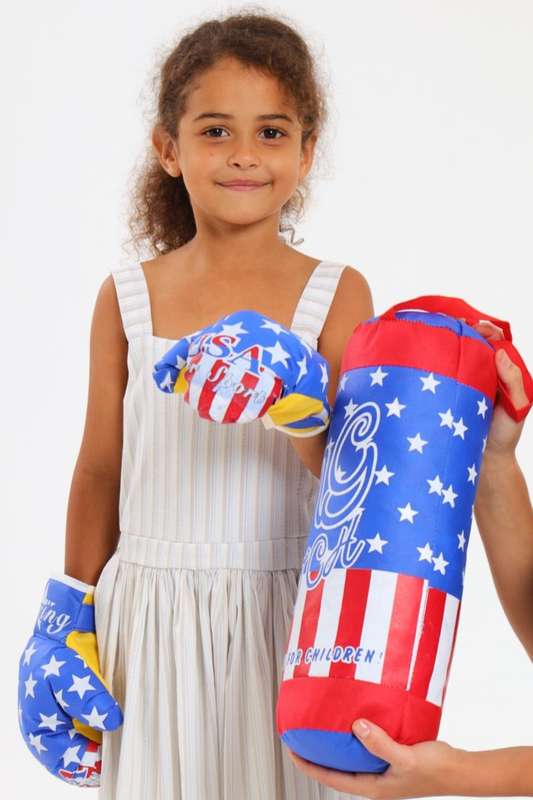 Kids Punching Bag and Gloves Set