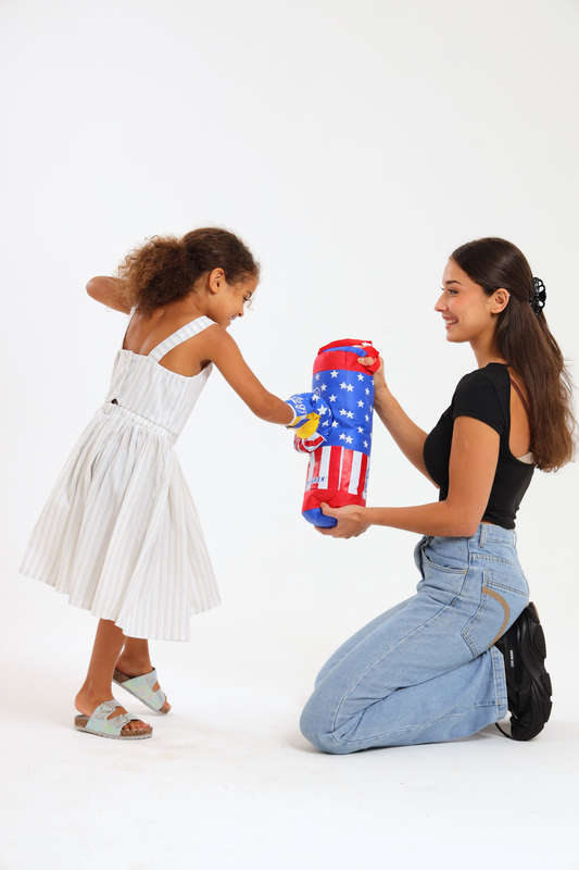 Kids Punching Bag and Gloves Set