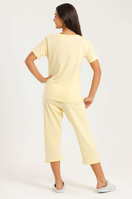 Ladies 3/4 Short Sleeve Summer Pyjama Set