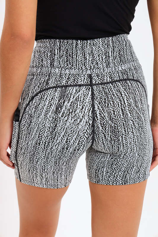 Ladies High Impact Biker Paddle Shorts With Pockets