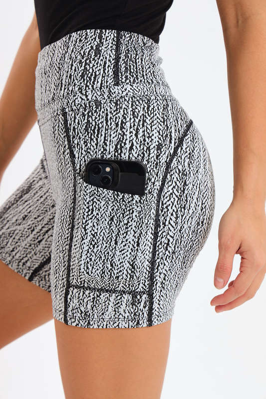 Ladies High Impact Biker Paddle Shorts With Pockets