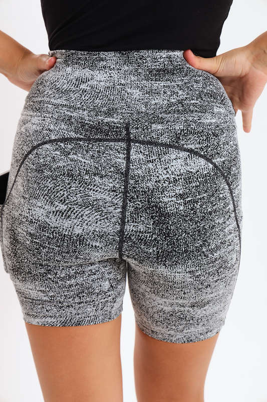 Ladies High Impact Biker Paddle Shorts With Pockets